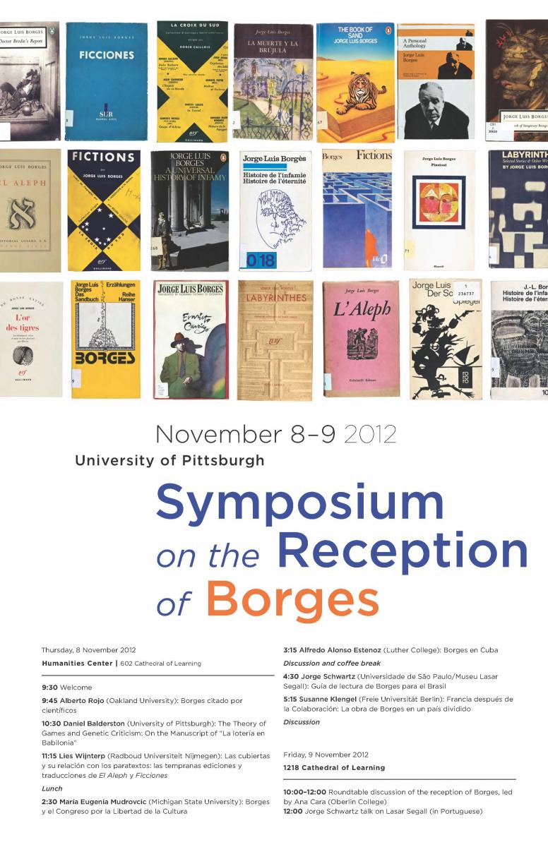 poster for Borges symposium, 8-9 November 2012